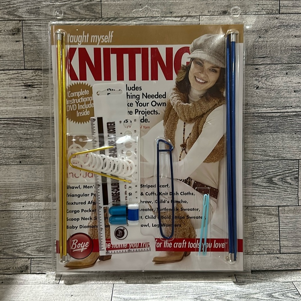 Boys knitting kit with instructions new